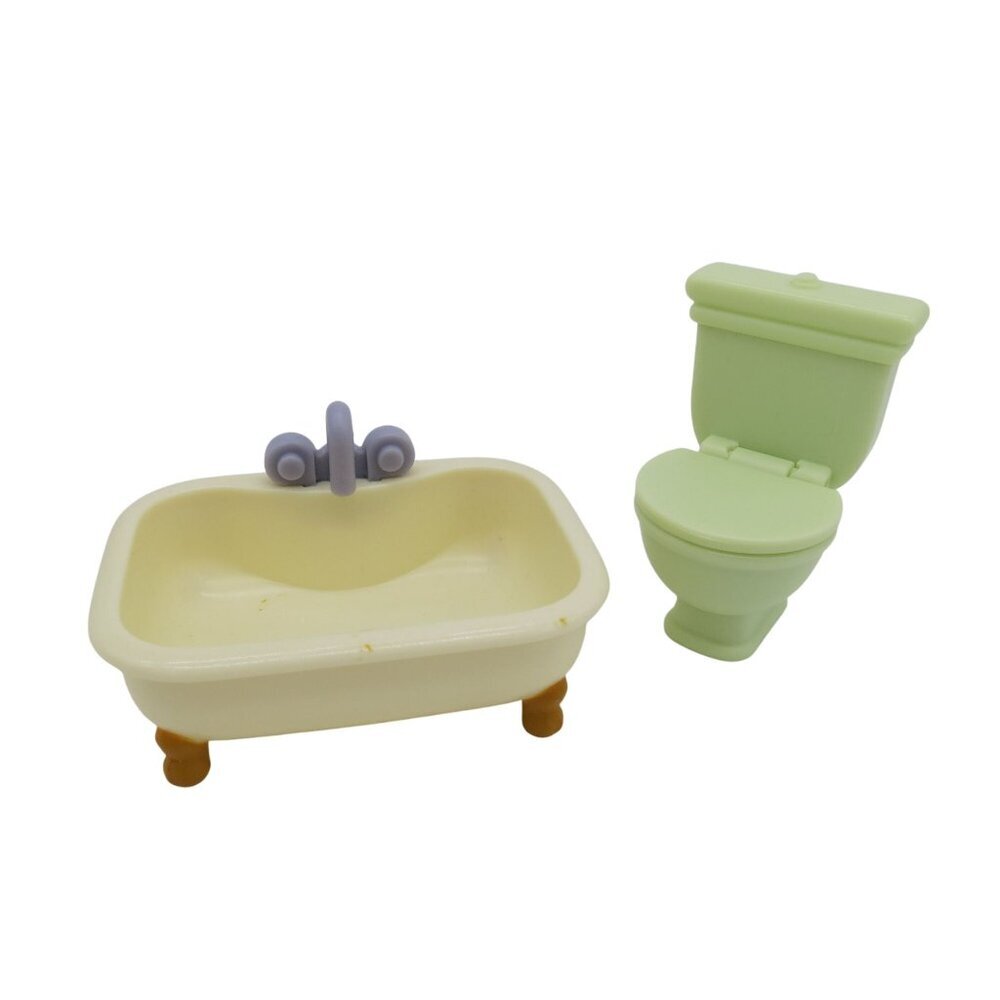 Bluey's Family Home Playset Replacements Toilet Bathtub Tub Furniture Bathroom